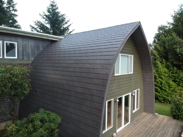 Weathered Interlock metal roof in Philometh, OR