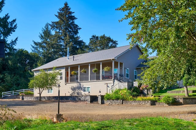 Black Interlock metal roof in Lebanon, OR