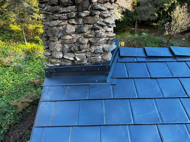 Black Interlock metal roof in Alsea, OR