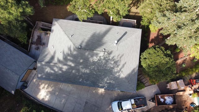Musket Grey Interlock metal roof in Eugene, OR