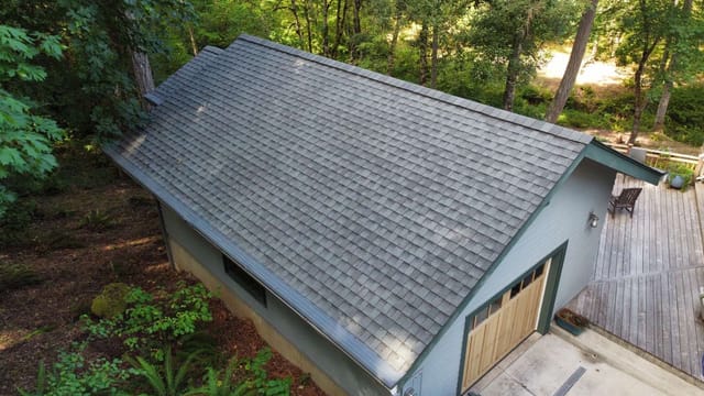 Musket Grey Interlock metal roof in Eugene, OR