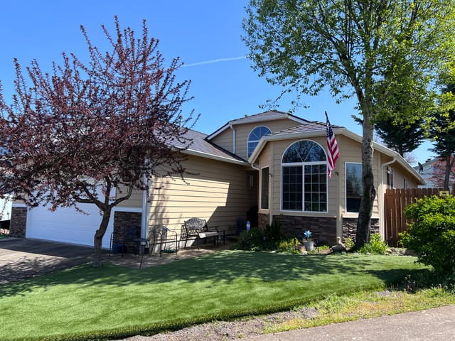 Tudor Brown Interlock metal roof in Molalla, OR