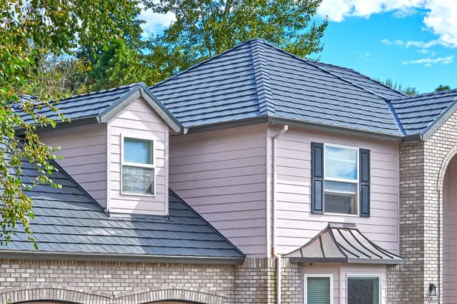 Deep Charcoal Interlock metal roof in Portland, OR