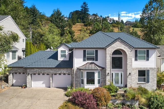 Deep Charcoal Interlock metal roof in Portland, OR