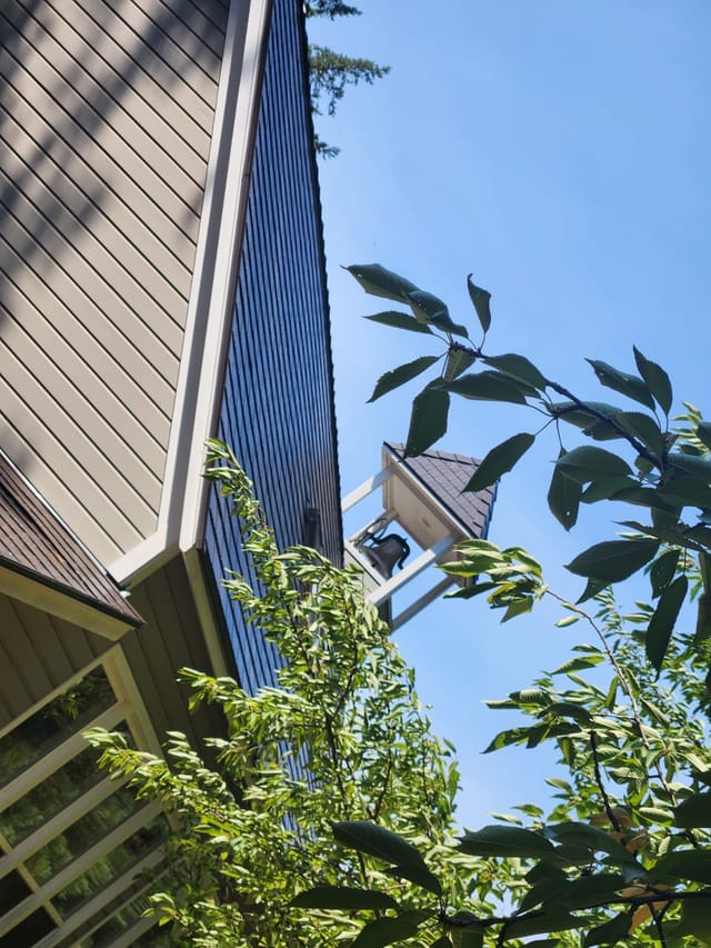 Tudor Brown Interlock metal roof in North Plains, OR