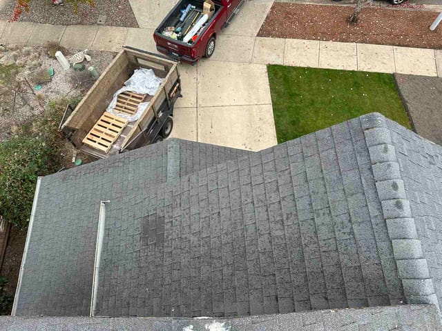 Deep Charcoal Interlock metal roof in Newberg, OR