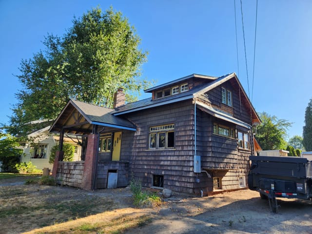 Black Interlock metal roof in Newberg, OR