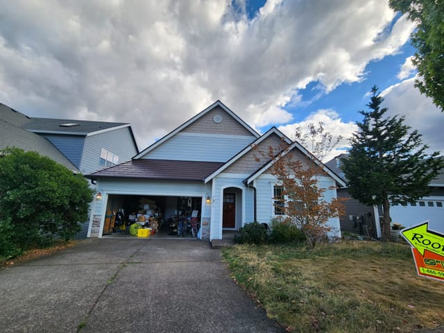 Colonial Brown Interlock metal roof in Gresham, OR