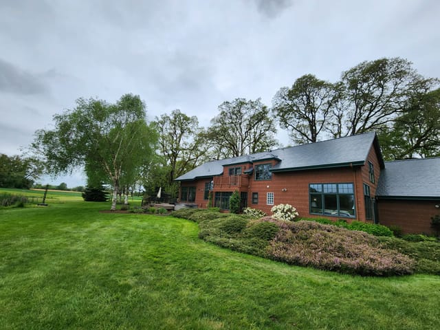 Deep Charcoal Interlock metal roof in Corvallis, OR