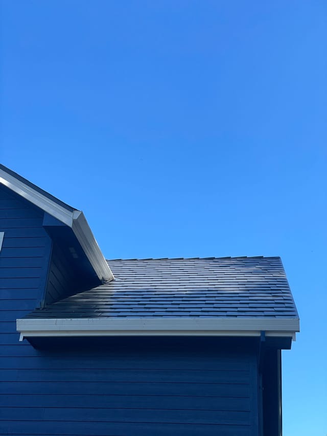 Deep Charcoal Interlock metal roof in Canby, OR