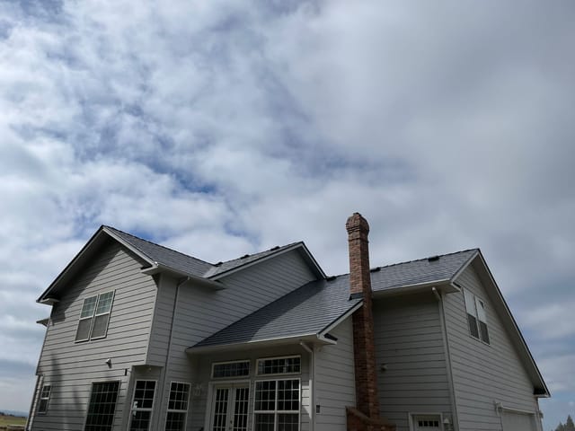 Deep Charcoal Interlock metal roof in Molalla, OR