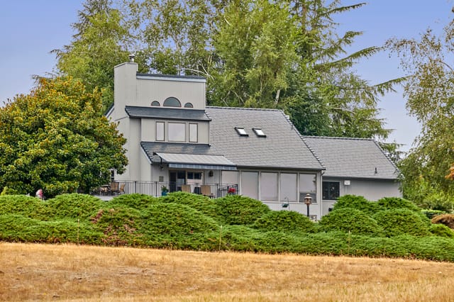 Deep Charcoal Interlock metal roof in Amity, OR