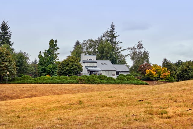 Deep Charcoal Interlock metal roof in Amity, OR