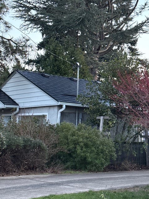 Black Interlock metal roof in Portland, OR