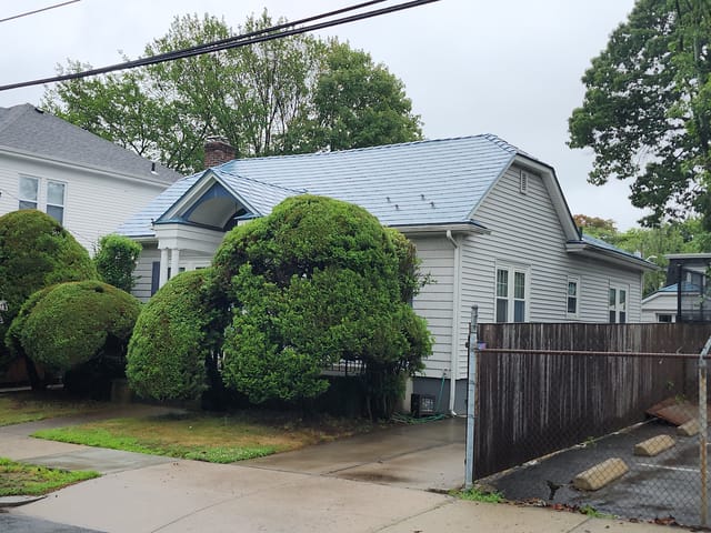 Deep Charcoal Interlock metal roof in Providence, RI