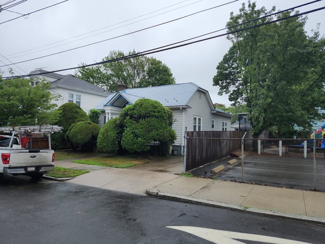 Deep Charcoal Interlock metal roof in Providence, RI