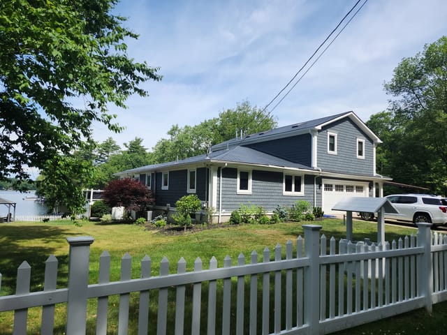 Deep Charcoal Interlock metal roof in Chepachet, RI