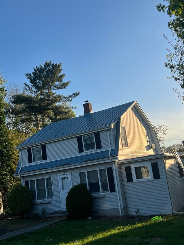 Charcoal Grey Interlock metal roof in Portsmouth, RI
