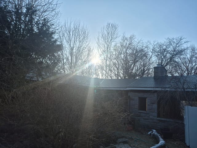 Deep Charcoal Interlock metal roof in Harrisville, RI