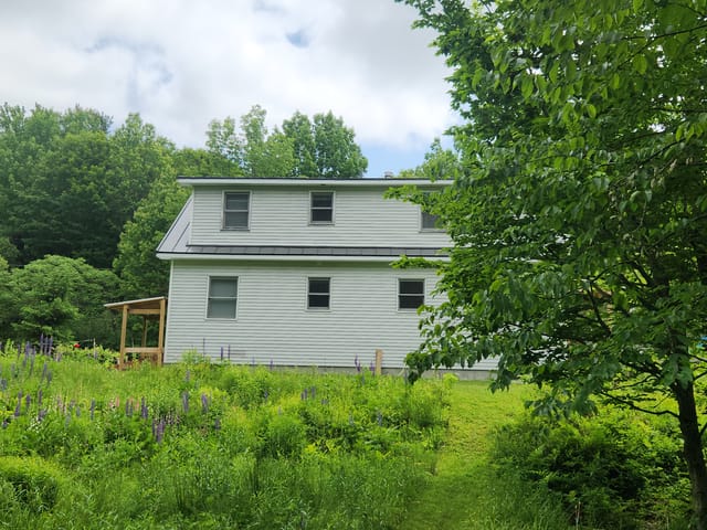 Musket Grey Interlock metal roof in Jericho, VT