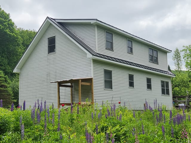 Musket Grey Interlock metal roof in Jericho, VT