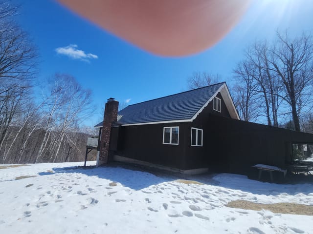 Musket Grey Interlock metal roof in Andover or Chester, VT