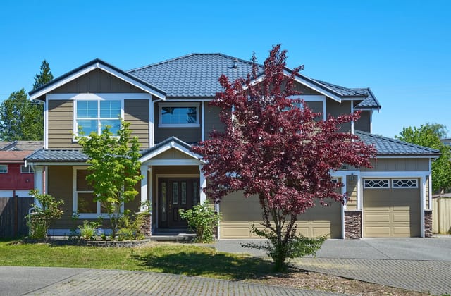 Deep Charcoal Interlock metal roof in Lynnwood, WA