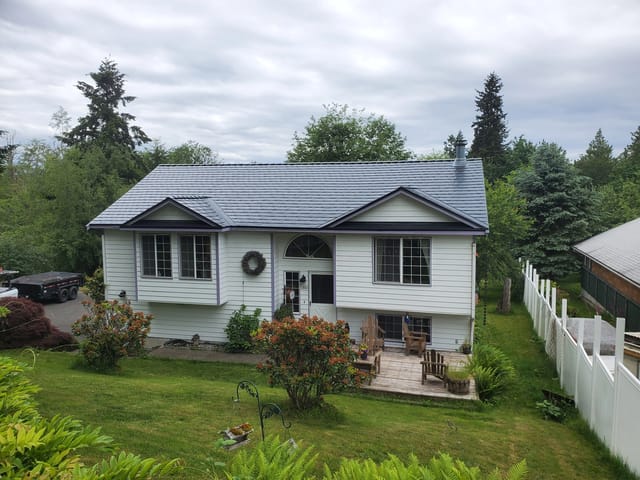Black Interlock metal roof in Bremerton, WA