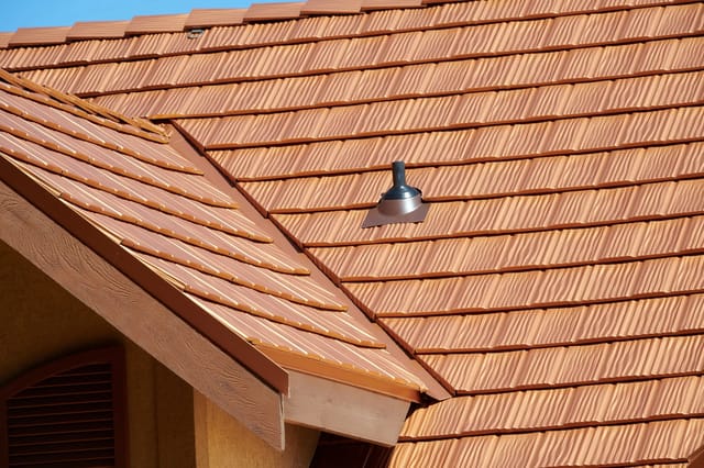 Copper Penny Interlock metal roof in Bellingham, WA