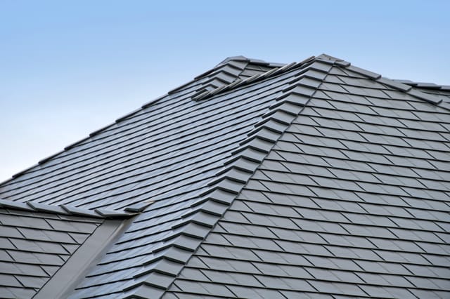Black Interlock metal roof in Ridgefield, WA