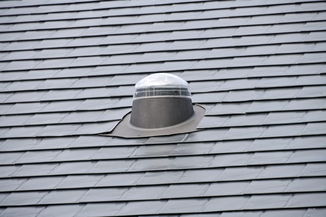 Black Interlock metal roof in Ridgefield, WA