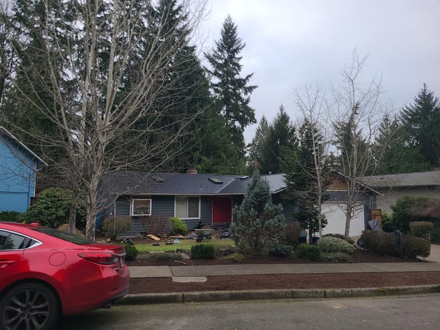 Black Interlock metal roof in Black Slate in Redmond, WA