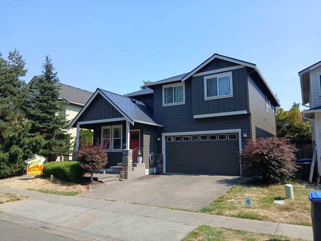 Deep Charcoal Interlock metal roof in Lynnwood, WA