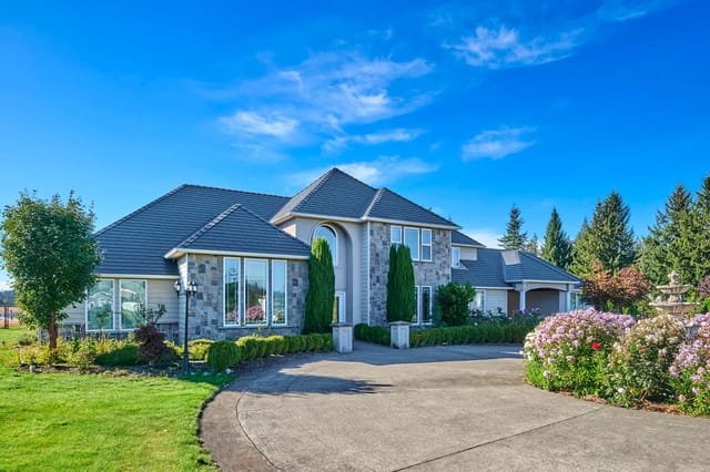 Deep Charcoal Interlock metal roof in Spanaway, WA