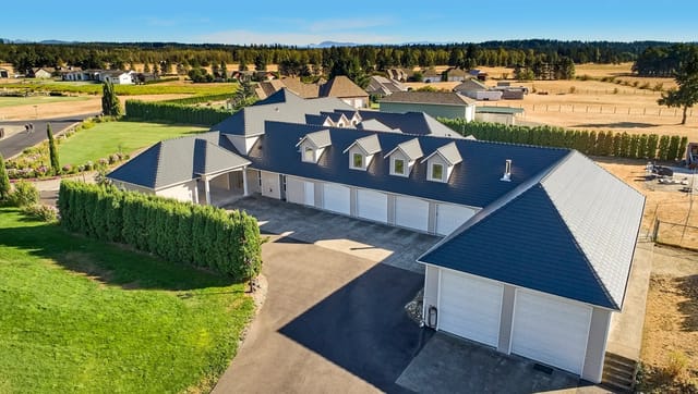Deep Charcoal Interlock metal roof in Spanaway, WA