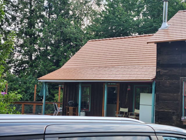 Copper Penny Interlock metal roof in Everson, WA