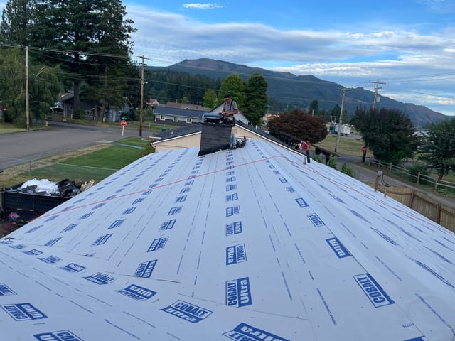 Copper Penny Interlock metal roof in Morton, WA