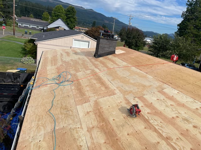 Copper Penny Interlock metal roof in Morton, WA