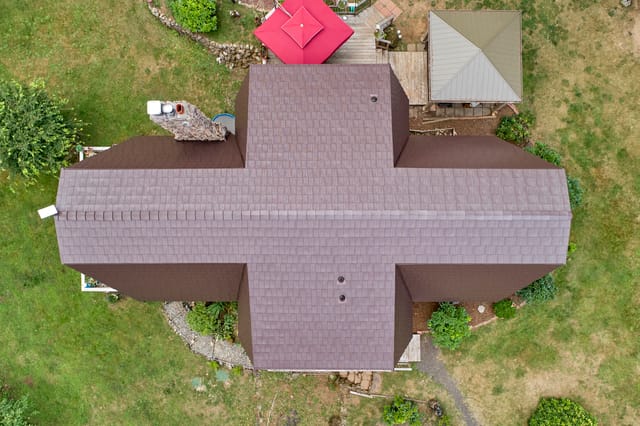 Colonial Brown Interlock metal roof in Yacolt, WA