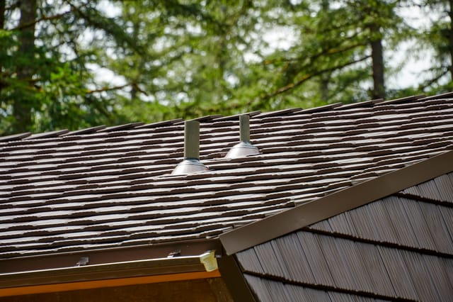 Colonial Brown Interlock metal roof in Yacolt, WA