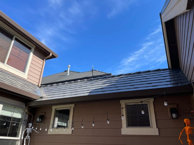 Musket Grey Interlock metal roof in Vancouver, WA