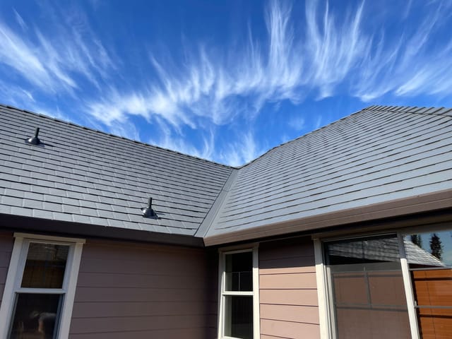 Musket Grey Interlock metal roof in Vancouver, WA
