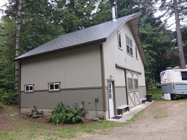 Musket Grey Interlock metal roof in Shelton, WA