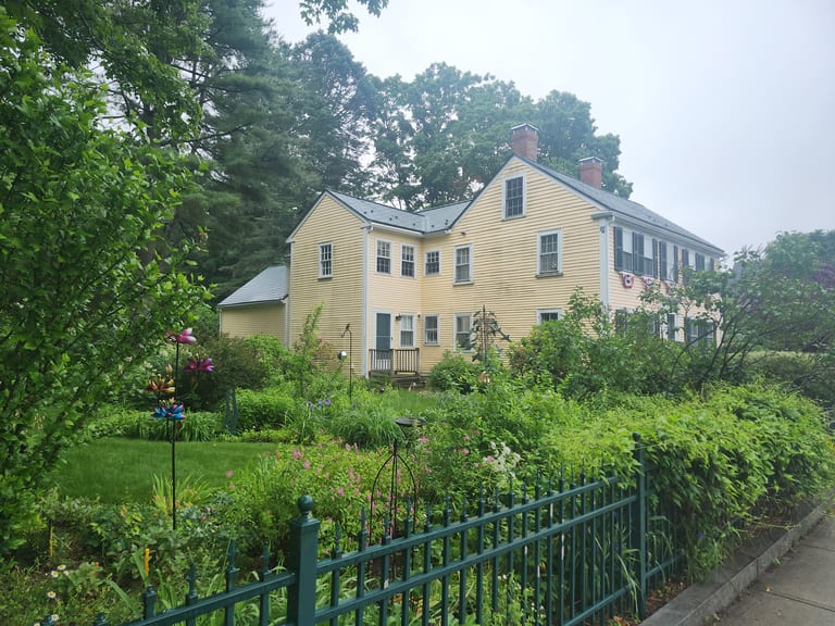 Interlock Aluminum Slate Metal Roofing – Hunter Green | Westwood, MA (Front-left elevation)