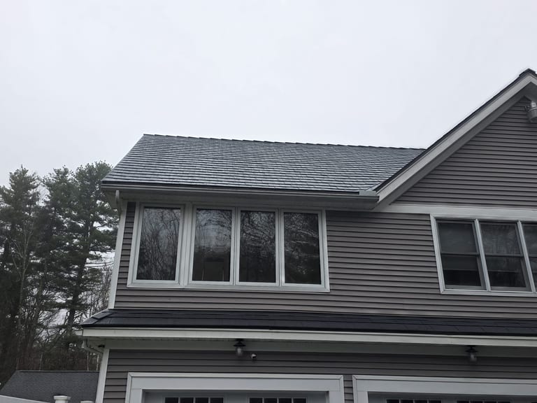 Interlock Aluminum Slate Metal Roofing – Deep Charcoal | Pelham, NH