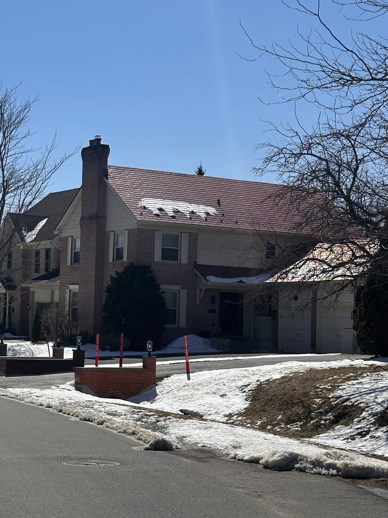 Interlock Aluminum Shingle Metal Roofing – Tile Red | Stittsville, ON (Rear elevation)