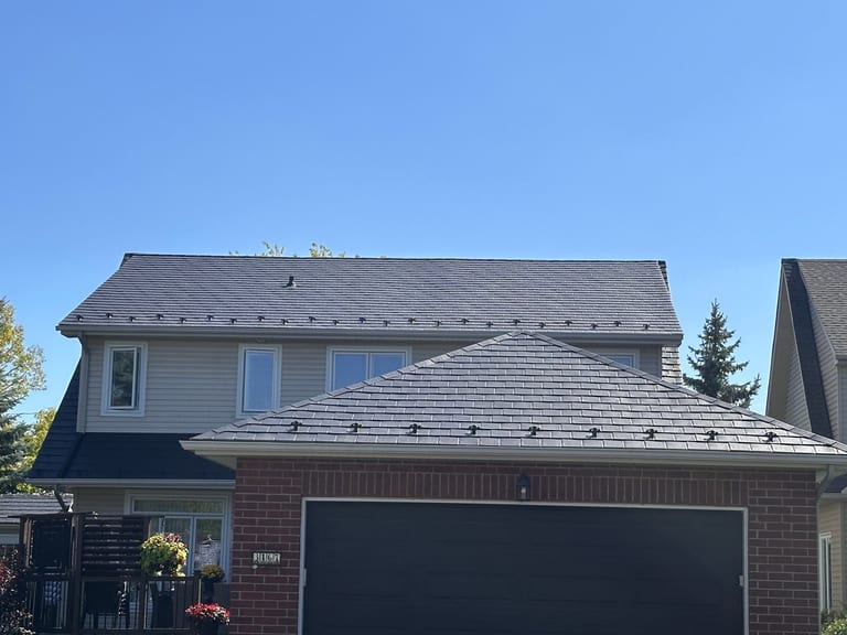 Interlock Aluminum Slate Metal Roofing – Black | Ottawa, ON (Street view)