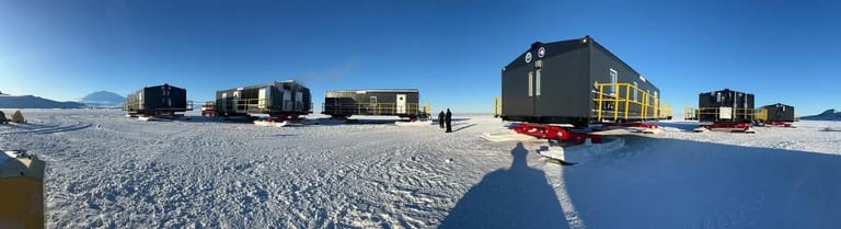SPOT module concept structures clad in Interlock aluminum panels in Antarctica