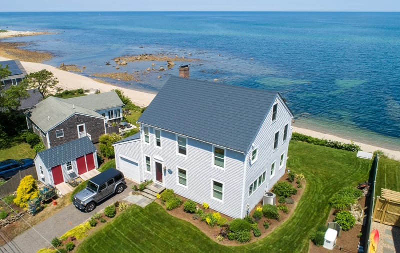 Interlock Aluminum Slate Metal Roofing – Deep Charcoal — Plymouth, MA