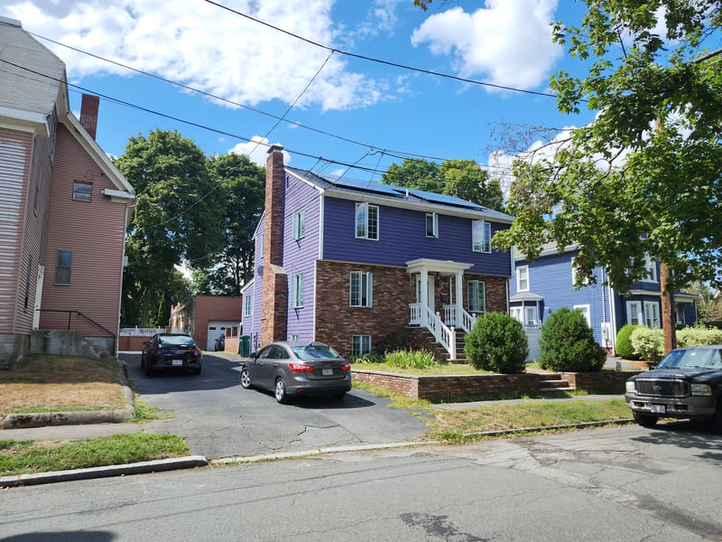 Interlock Aluminum Slate Metal Roofing – Deep Charcoal — Medford, MA